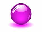 Illustration of a purple ball. Available in jpeg and eps8 formats.