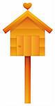 house with heart,you can used as postbox or house sign