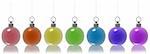 Glass Christmas Balls - christmas decoration as vector