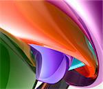Abstract wallpaper background illustration of smooth glossy colors