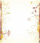 Vector illustration of styled Floral Decorative background