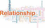 Word cloud concept illustration of  relationship counseling