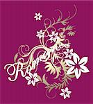 foil scroll romance pattern