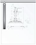 Architectural tools and technical drawing, vector illustration