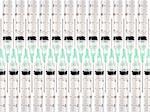 Stock image of symmetrically arranged syringes, isolated on white
