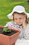 Little girl  - gardening