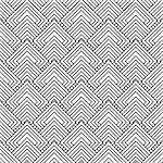Black and white square seamless repeat design with overlap pattern