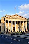 Front view of Royal Exchange building in London