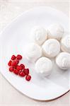 food series: white marsh-mallow with red currant with tea