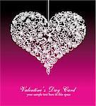Abstract Colorful Valentine's Day Card Background