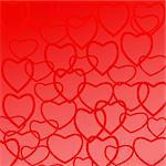 Background with hearts for romantical events, like valentine's day