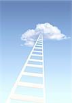 Conceptual image - ladder to paradise