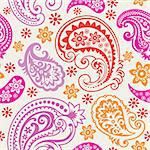 Seamless background from a paisley ornament, Fashionable modern wallpaper or textile