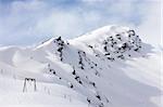 Russia. Caucasus. View on Elbrus Mount - the highest point of Europe from Cheget Mount