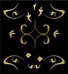 Royal gold pattern - vector