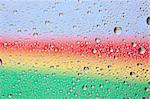 Rainbow water texture on a glass. Nature collection.