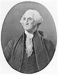 George Washington (1731-1799) on engraving from the 1800s. First President of the U.S.A. during 1789-1797  and commander of the Continental Army in the American Revolutionary War during 1775-1783. Considered as Father of his country. Published in London by J.S.Virtue.
