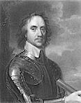 Oliver Cromwell (1599-1658) on engraving from the 1800s. English military and political leader best known for his involvement in making England into a republican Commonwealth. Engraved by E.Scriven and published in London by James S. Virtue.
