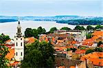 Old building roofs in Zemun part of Belgrade, Serbia