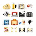 Movie icon set