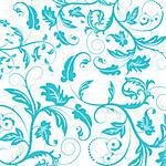 illustration drawing of beautiful flower seamless pattern