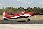 Light sports airplane used for aerobatic flying