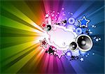 Abstract RAinbow Colorful Disco Background for Flyers
