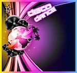 International Music Event Background for Disco Flyers