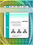 Colorful Morder and Futuristic Style WebSite Template