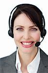 Radiant customer service agent using headset