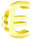 Euro Sign, Isolated On White