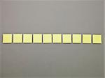 Yellow Adhesive Notes in a row