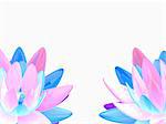 3d rendered illustration of elegant lotus flowers