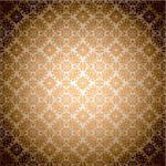 Orange wallpaper seamless abstract gothic pattern
