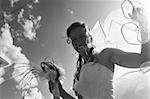 beautiful bride on wedding ceremony