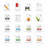 Professional icons for your website or presentation. -eps8 file format-