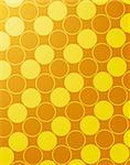 a vivid illustration of a yellow circular background