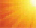 Abstract yellow and orange light burst vertical square mosaic vector background.