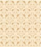 drawing of flower pattern in a beige background