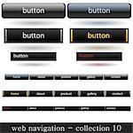 Vector buttons for web