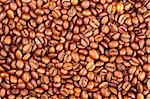 background texture with a lot of brown coffee beans