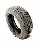 Car tyre isolated on white background