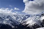 Caucasus Mountains. Dombay. Ski resort.