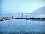 View of the town of Duesseldorf in Germany - high dynamic range HDR