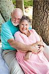 Senior couple deeply in love after many years of marriage.