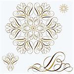 Set of detailed ornaments. Perfect for invitations or certificates