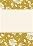 Seamless pattern and decorative frame. Pattern is included as a seamless swatch.