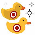 An image of a duck shooting target.