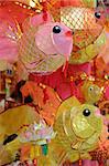 Chinese paper lanterns in mid-autumn festival