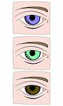 Illustration of 3 eyes
